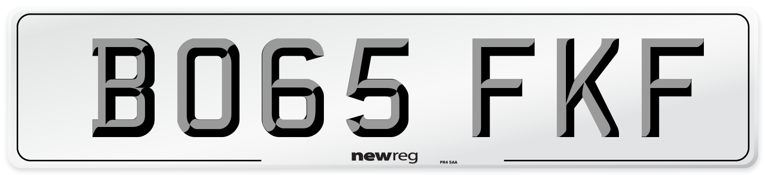 BO65 FKF Number Plate from New Reg